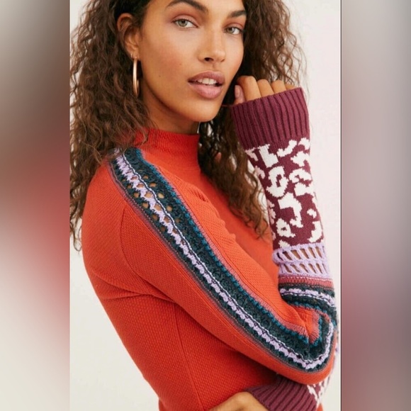 Free People Switch It Up Thermal Top in Washed Red - Picture 1 of 6